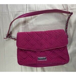 Vera Bradley Retired Fuchsia Pink Chain Shoulder Bag Handbag Purse
